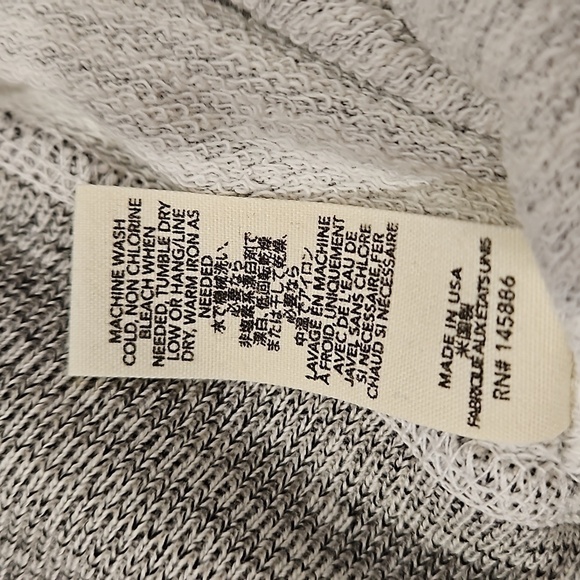 💕THE GREAT💕 The Gym Pant ~ Gray with White Stripes Distressed Size 3 Large NWT - Picture 15 of 15